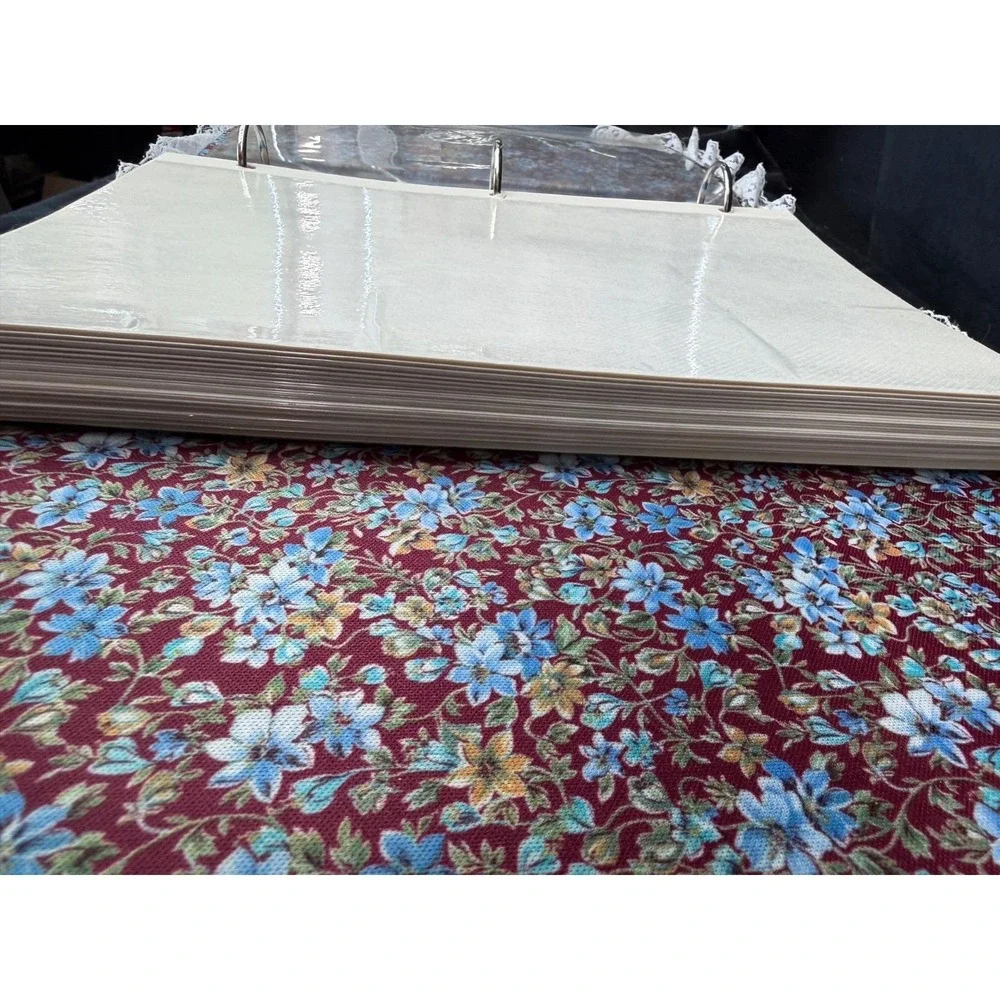 Vintage Photo Album Fabric Covered Padded Lace Trim Granny Core Cottage Heart